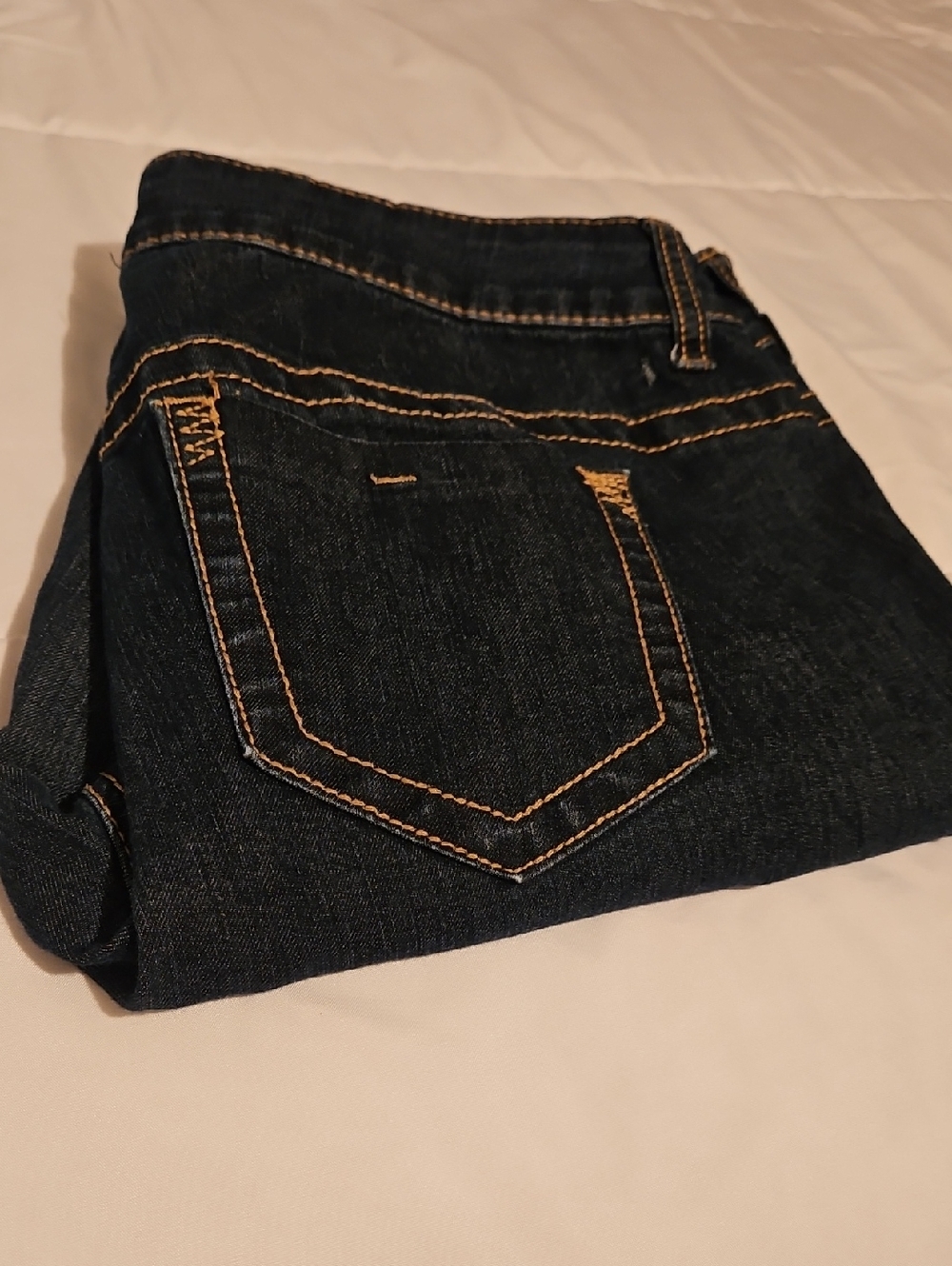 torrid Dark Blue Skinny Jeans with Contrast Stitch